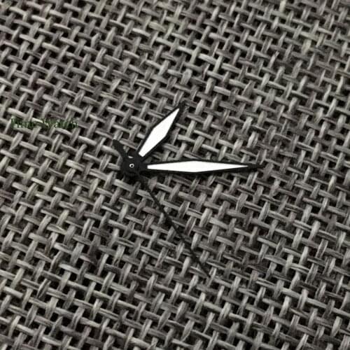 New Arrival Watch Hands Spare Parts Fit For NH35 NH36 Model 7s26 4r35 7009 Automatic Movement Black/Silver Color Green Lume