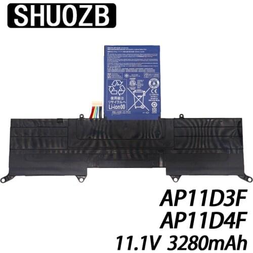 New AP11D3F AP11D4F Battery For Acer Aspire S3 S3-951 S3-391 MS2346 3ICP5/65/88 3ICP5/67/90 11.1V 3280mAh 36.4Wh SHUOZB