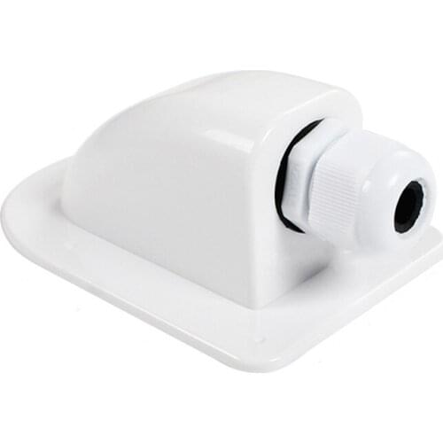 Single Wire Entry Gland Box Solar Panel Roof Wire Entry Gland Box Cable Motorhome White Single Hole RV Yacht Car Accessories
