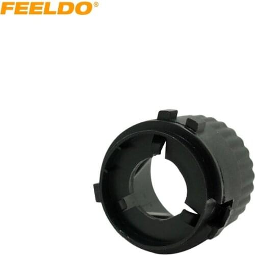 FEELDO 2Pcs Car Bulbs Socket Conversion Adapter For Volkswagen MK6 Golf 6 or GTI H7 HID Xenon Bulb Adapter Holder #AM1410