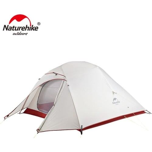 Nature Hike Cloud Up 3 Series Upgraded Ultralight Outdoor Camping Tents With Free Mat For 3 Persons NH18T030-T