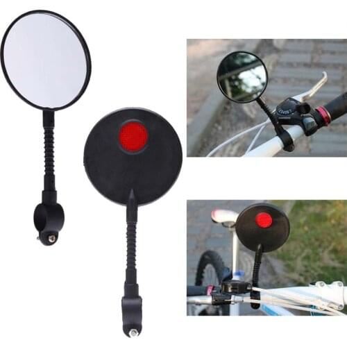 1PC Bicycle Mirror Adjustable Flexible Cycling Rear View Convex Mountain Bike Handlebar Rearview Mirror Cycle Mirror