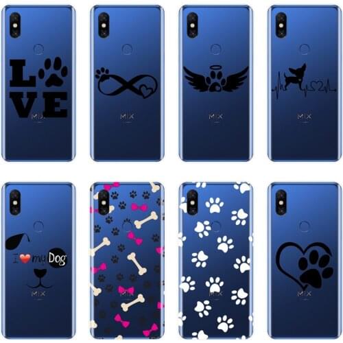 Heart Dog Puppy Love Kawaii Funny Back Cover For Xiaomi Mi Max Note 1 2 3 Soft Silicone Phone Case For Xiaomi Mi Mix 1 2 2S 3