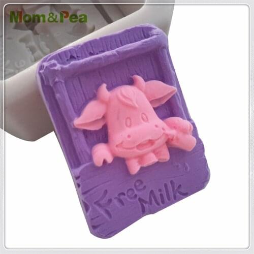 Mom&Pea MPA0678 Free Milk Shaped Silicone Mold Cake Decoration Fondant Cake 3D Mold Food Grade Soap Mold