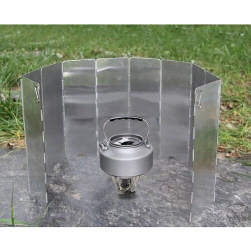 Folding Windshield Panels Outdoor Camping Kitchen BBQ Stove Picnic