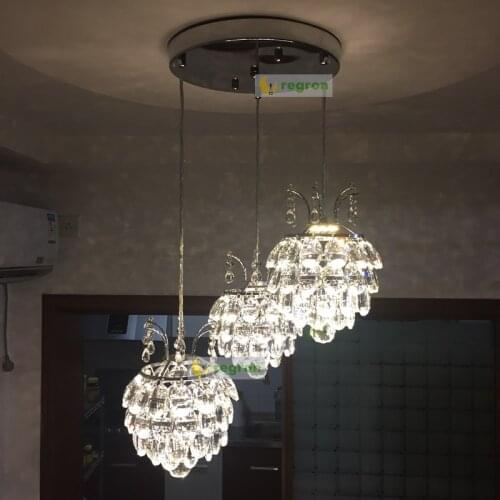 Modern Dining room chandelier Bar chandelier crystal lighting living room ceiling chandelier fixture hotel bedroom lamp 110-240V