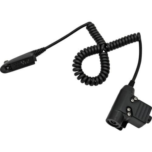 TCIHEADSET U94 PTT Hunting Noise Cancelling Tactical Headset Adapter for Motorola Walkie Talkie GP140 GP320 GP328 GP338 GP340