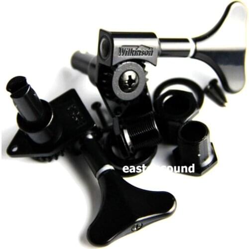 Wilkison Bass Guitar Machine Heads Guitar Tuning Pegs Open Gear WJB-750 Black