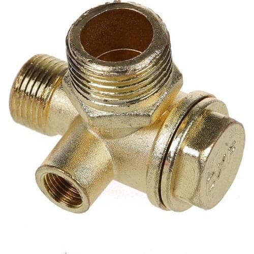 0.35" Female Thread Tube Connector Brass Check Valve for Air Compressor