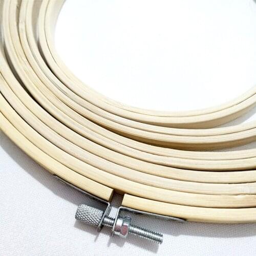 1pc Wooden Handy Cross Stitch Machine Embroidery Hoop Ring Bamboo Frame Embroidery Hoop Round Shed Needlecraft Sewing Tools