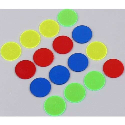 100pcs Montessori Learning Education Math Toys Learning Resources Color Plastic coin Bingo Chip Kids Classroom Supplies