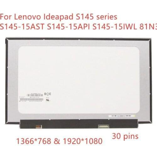 15.6 Slim LCD Screen FHD 1920*1080 EDP 30Pin For Lenovo Ideapad S145-15AST S145-15API S145-15IWL 81N3 laptop replacement