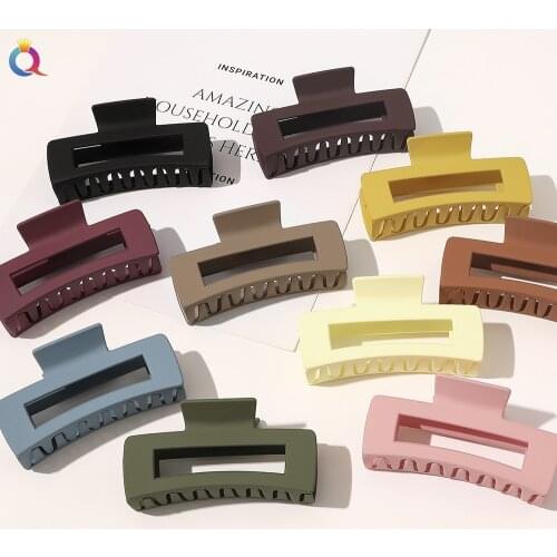 18 Styles Fashion Women Girls Acrylic Hair Claws Hair Clips Headwear Transparent Big Size Women Hair Accessories Ornament