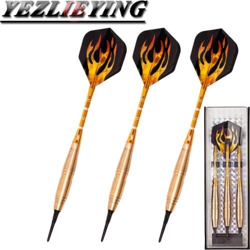 3PCS/Set yellow Professional Darts 20g Safty Soft Darts Electronic Soft Tip Dardos For Indoor Professional Dartboard Games