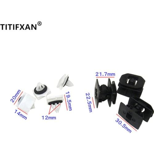 5PCS Side skirts surrounded by round eyebrow board clip for Ford Fiesta Mondeo Ecosport Kuga plastic fasteners