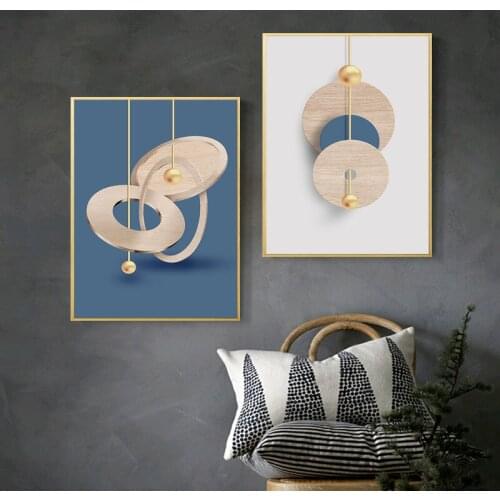 Frameless Creative Modern Living Room Nordic Simple Abstract Light Luxury Geometric Abstract Decorative Painting Hotel B&B Mural