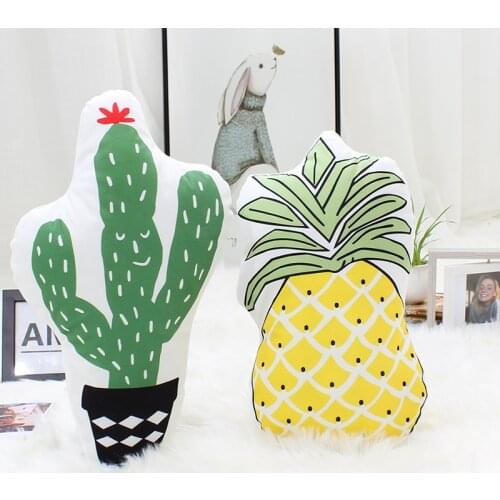 Baby Pillow Pineapple Cactus Sleep Cushion Pillows For Kids Plush Toys for Children Room Decor Boys Girls Christmas Gifts