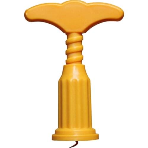 Red Wine Opener Handle Pressure Corkscrew Plastic Kitchen Bar Party Wine Cork Puller Remover
