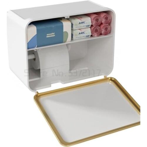 Creative waterproof paper towel rack toilet paper box toilet paper towel box toilet toilet toilet paper shelf