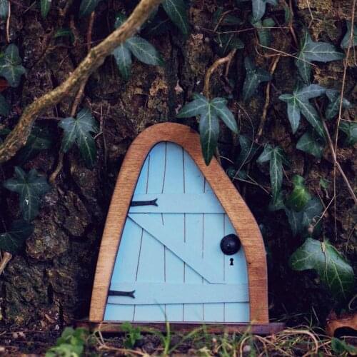 Miniature Fairy Gnome Window Door Elf Home For Yard Art Garden Sculpture Statues Decor Outdoor Fairy Garden Decoration #BL2