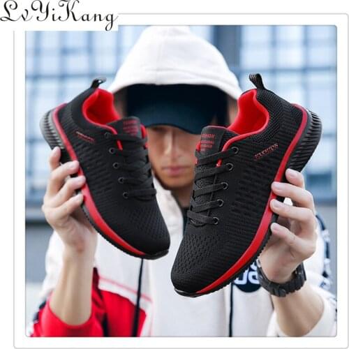 2019 New Mesh Men Casual Shoes Lac-up Men Shoes Lightweight Comfortable Breathable Walking Sneakers Tenis Feminino Zapatos