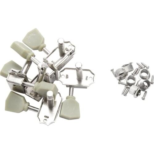 New A Set 6 Pcs Jade Green Retro Trapezoid Button Locked String Tuning Pegs Key Tuner Machine Head for Guitar Lock Schaller Styl