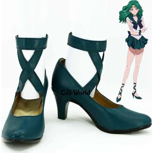 Sailor Moon Sailor Neptune Kaiou Michiru Michelle Kaioh Anime Customize Cosplay High Heels Shoes