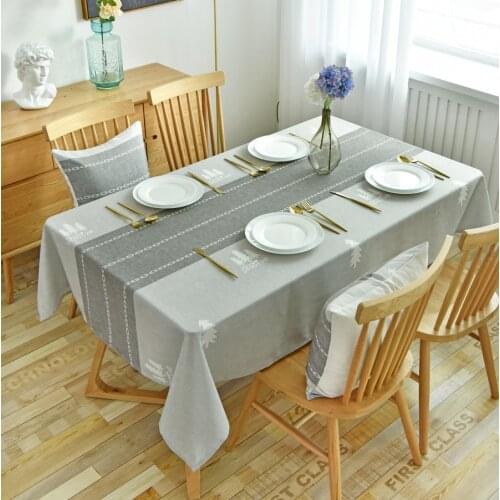 Solid Color Tablecloth with Waterproof Rectangular Dustproof Table Cover Nappe De Table Wedding Party Home Kitchen Decor Tapete