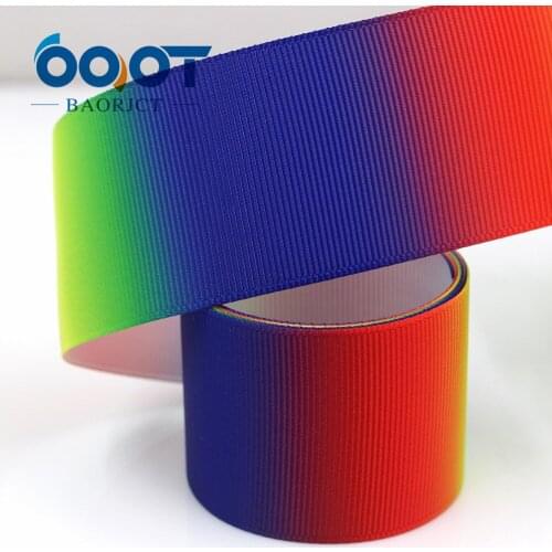 OOOT BAORJCT G-181029-1497,38mm 10yards Colorful Ribbons Thermal transfer Printed grosgrain,Gift wrapping DIY Handmade materials