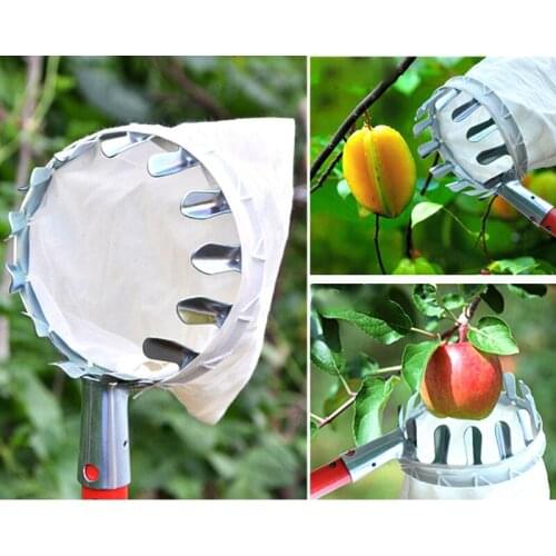 Hand Tool Metal Fruit Picker Convenient High Tree Horticultural Fruit Picker Gardening Apple Peach Picking Garden Tools