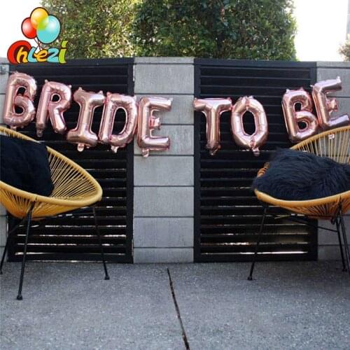 Rose Gold Bride To Be Balloon Gold Team Bride Ball Hen Party Accessories Bridal Shower Bachelorette Party decor letters ballons