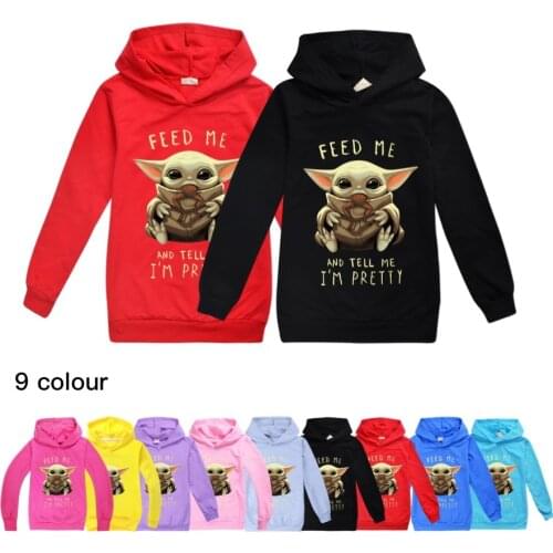 Boy Hoodie Sweatshirt Mandalorian Baby Yoda Clothes Childrens Hoodies For Teen Girls Clothing Baby Boy Clothing Hoodie kid