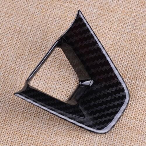 DWCX Interior Carbon Fiber Style Steering Wheel Button Trim Decorative Cover Decor fit for Toyota Corolla Hatchback 2019