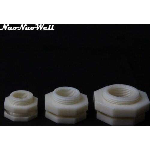 5pcs ABS 1/2" 3/4" 1 inch thread Waterproof Pipe Connector for Aquarium Supplies Fish Tank Joint Water Tank Pipe Drainage