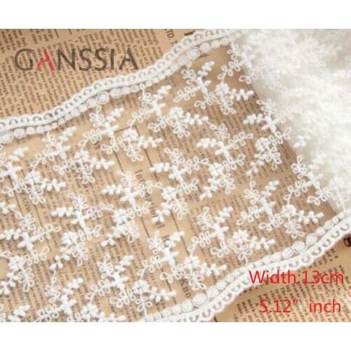 1yard/lot Width:13cm Brief design cotton lace garment color fabric lace Sewing accessories Lace trims(ss-935)