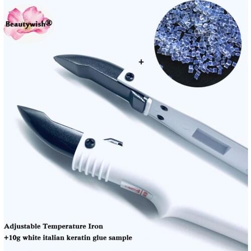 10G italian Keratin Glue and L611Adjustable Hair Connectors 1Pc Hair Extension Iron Keratin Bonding Tools Fusion Heat Connector