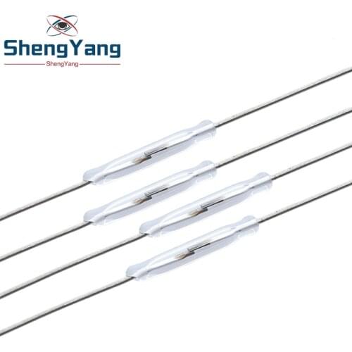 ShengYang 10pcs N/O Reed switch Magnetic Switch 2 * 14mm Normally Open Magnetic Induction switch For Arduino
