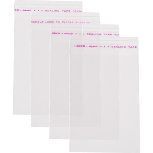 100pcs/lot Clear Self Sealing Cellophane Bag Favor Gift Mini Bags for Candy Packing Resealable Cookie Packaging Bag Pouch