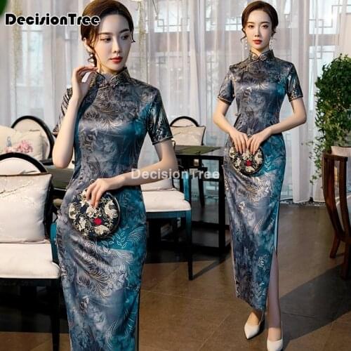 2021 chinese dress for women elegant chinese dress traditional qipao vestidos party wedding dresses cheongsam aodai style dress