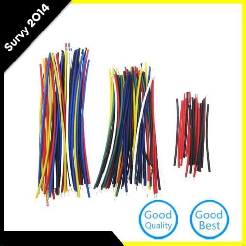 24AWG Breadboard Jumper Cable Tin-Plated Wires Kit Set Double Tinned Component Pack Colorful 13 Types 10 Pcs Each