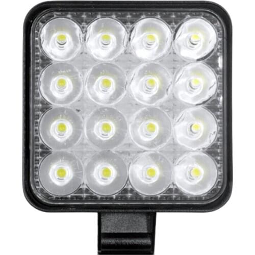 2X 48W LED Headlights Work Light Flood Beam Bar Auxiliary Lights Fog Lamps for Car Truck SUV Boat ATV