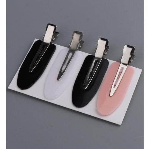 4PCS Seamless No Bend Hair Clips Barrettes, No Mark Pin Curl Clip, Makeup No Hair Clip, Hair Styling Bang Clips