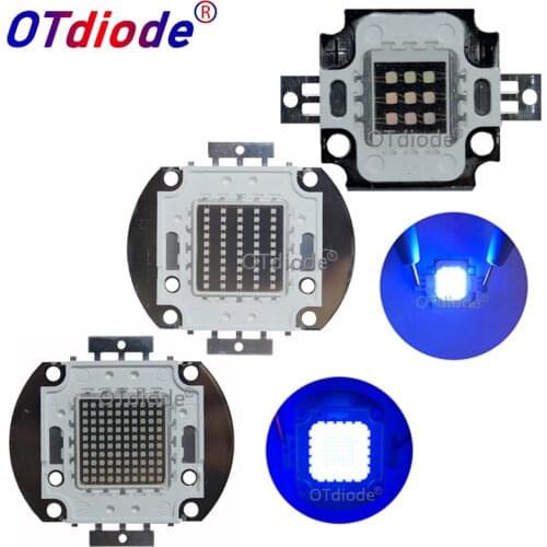 5PCS 10W 20W 30W 50W 100W High Power UV Purple LED Chips 365nm 370nm 395nm 400nm COB Ultraviolet Lights glue curing