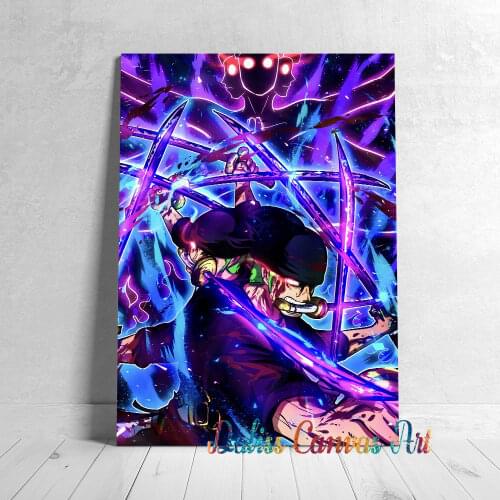 Anime Canvas Roronoa Zoro Pictures Home Decoration Paintings Poster HD Prints Wall Art Modular Living Room Framed