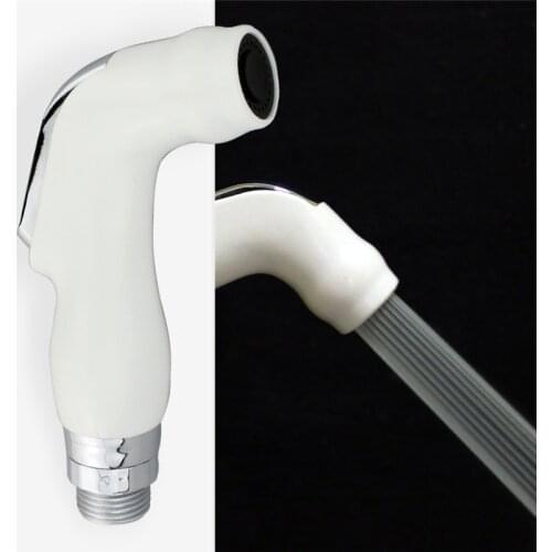 White Handheld Toilet Shattaf Single Way Bathroom Bidet Faucet Sparyer Shower Head Kitchen Pull Out Replacement Sprayer Nozzle