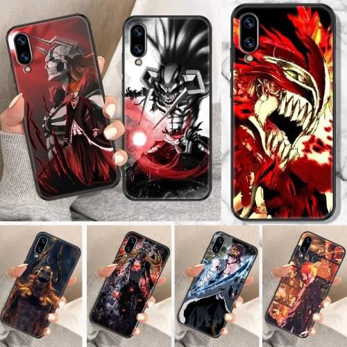 Bleach Anime Phone Case For Huawei Honor 6A 7A 7C 8A 8X 8 9 9X 10 10i 20 Lite Pro black fashion cover tpu cell cover luxury