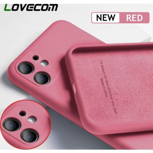 LOVECOM Lens Protection Phone Case For iPhone 12 Mini 11 Pro Max XR XS Max 6 7 8 Plus X Soft Silicone Full Body Back Cover Coque