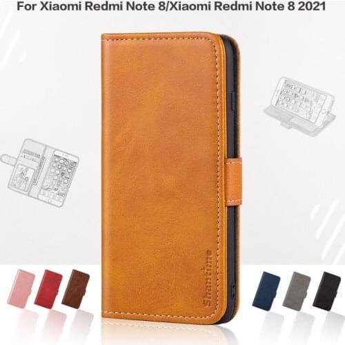 Flip Cover For Xiaomi Redmi Note 8 Business Case Leather Luxury With Magnet Wallet Case For Xiaomi Redmi Note 8 2021 Phone Cover