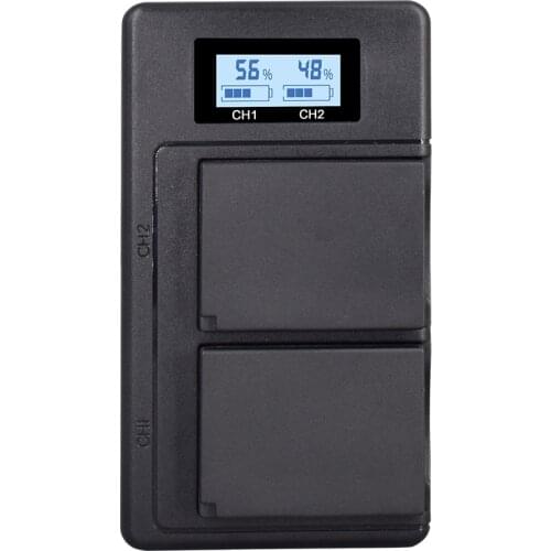 ZNTER NP-W126 Digital Battery Charger LCD Dual Charge For Fuijofilm HS30EXR X100F X-PRO2 X-A1 X-A10 X-E1 X-E2S X-M1 X-T2 X-T10