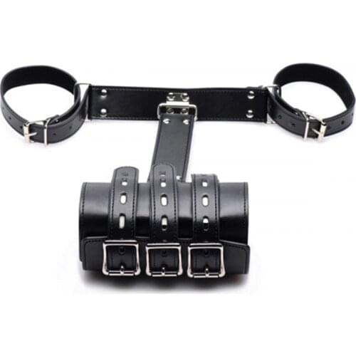 High Quality Couples Erotic Leather Harness Bondage Belt of Women Sexy Gothic Punk Corset with Metal Buckle Garter Belt Straps